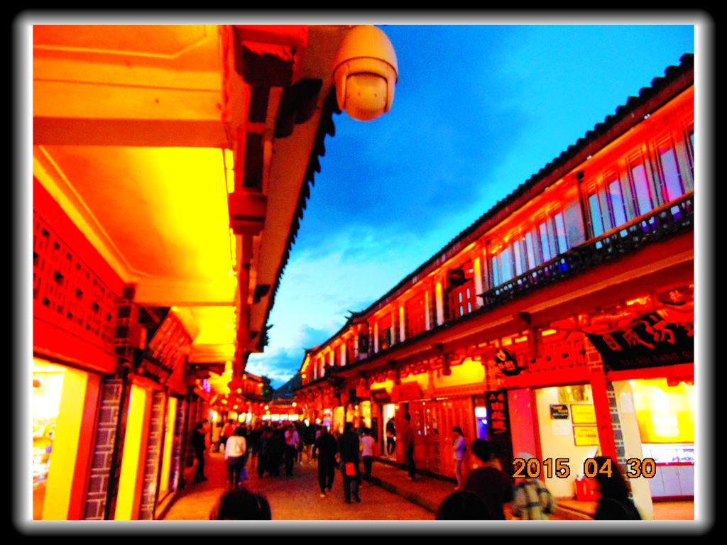 丽江古城夜景