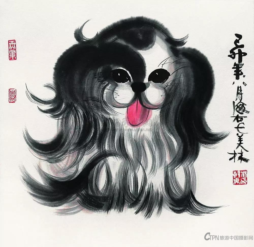 韩美玲画狗5.jpg